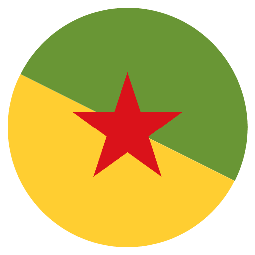 Flag French Guiana Emoji from EmojiTwo Colors Set