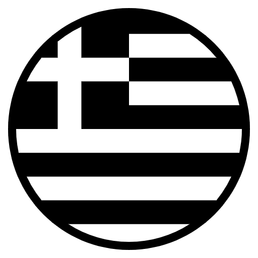 Flag Greece Emoji from EmojiTwo Black Set