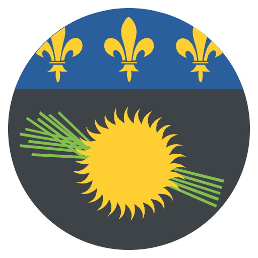 Flag Guadeloupe Emoji from EmojiTwo Colors Set