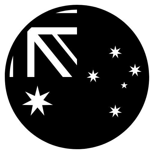 Flag Heard & Mcdonald Islands Emoji from EmojiTwo Black Set