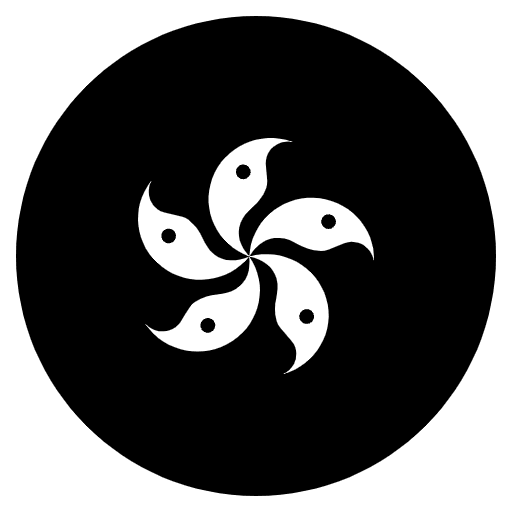 Flag Hong Kong Sar China Emoji from EmojiTwo Black Set