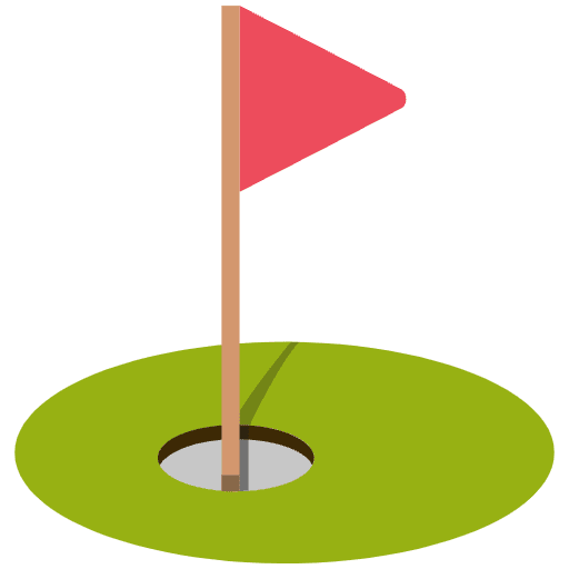 Flag In Hole Emoji from EmojiTwo Colors Set