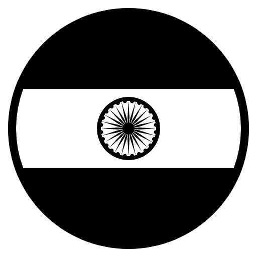 Flag India Element from EmojiTwo Black Set