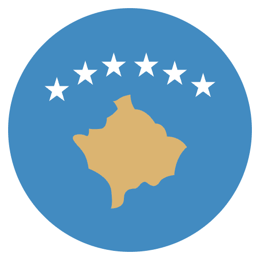 Flag Kosovo Element from EmojiTwo Colors Set