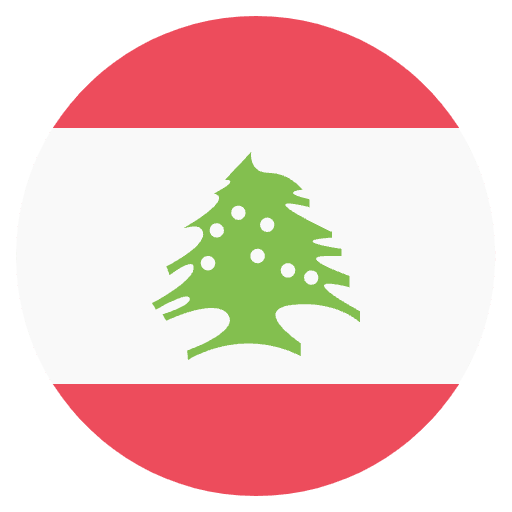 Flag Lebanon Element from EmojiTwo Colors Set