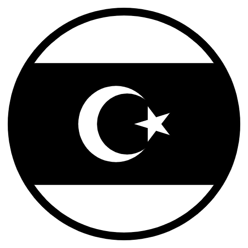 Flag Libya Emoji from EmojiTwo Black Set