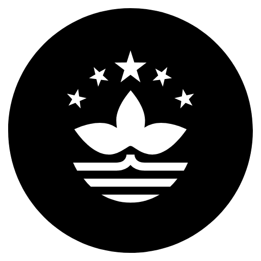 Flag Macao Sar China Emoji from EmojiTwo Black Set