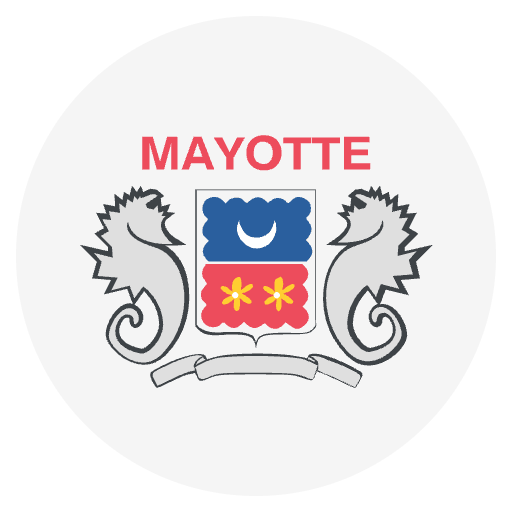 Flag Mayotte Emoji from EmojiTwo Colors Set