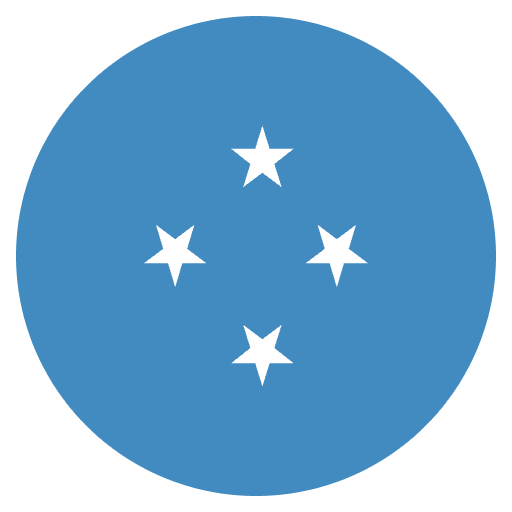 Flag Micronesia Element from EmojiTwo Colors Set