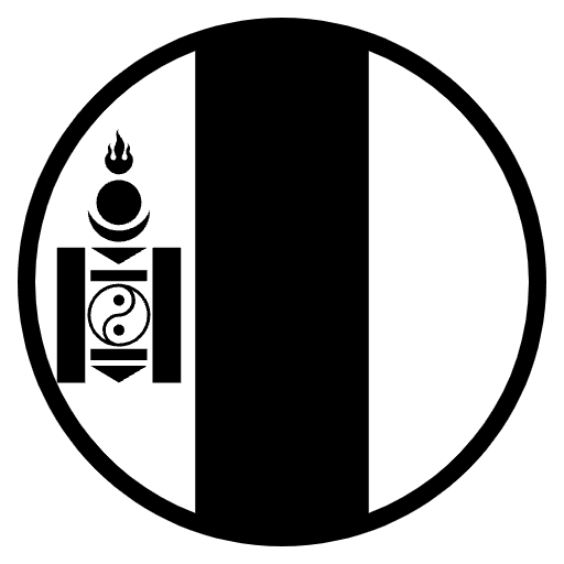Flag Mongolia Element from EmojiTwo Black Set