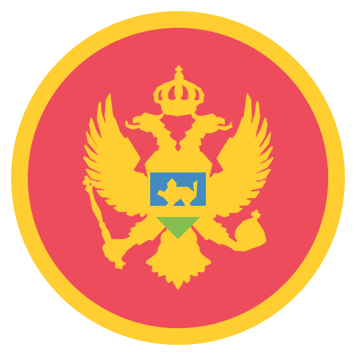 Flag Montenegro Emoji from EmojiTwo Colors Set