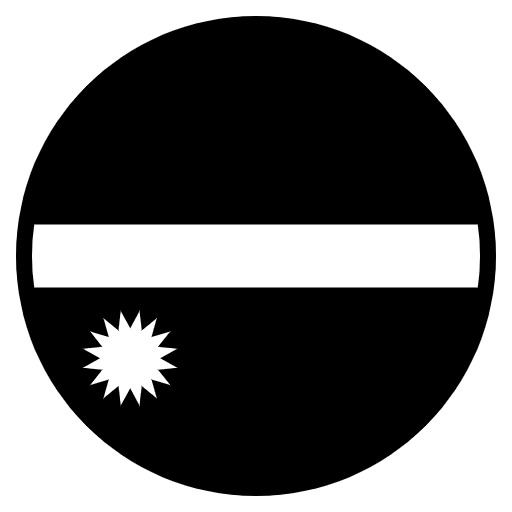 Flag Nauru Element from EmojiTwo Black Set