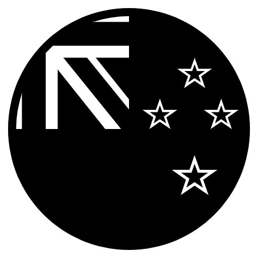 Flag New Zealand Emoji from EmojiTwo Black Set