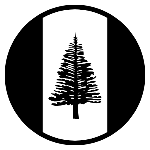 Flag Norfolk Island Emoji from EmojiTwo Black Set