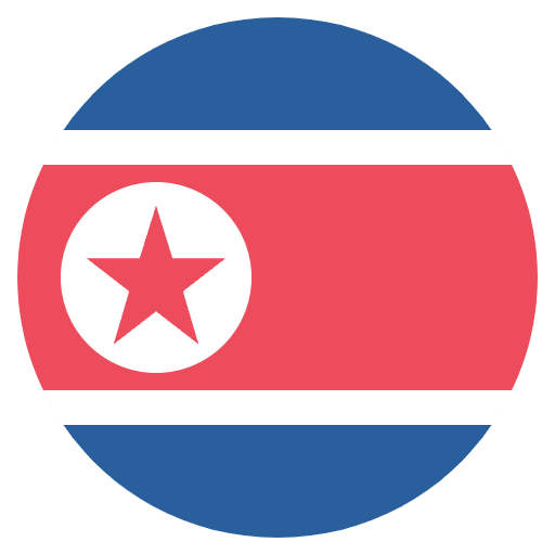 Flag North Korea Element from EmojiTwo Colors Set