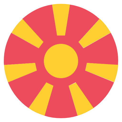 Flag North Macedonia Element from EmojiTwo Colors Set