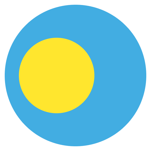 Flag Palau Emoji from EmojiTwo Colors Set