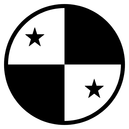 Flag Panama Emoji from EmojiTwo Black Set