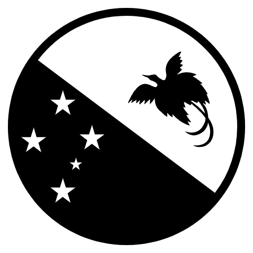Flag Papua New Guinea Emoji from EmojiTwo Black Set