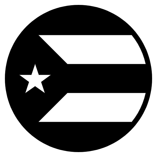 Flag Puerto Rico Emoji from EmojiTwo Black Set