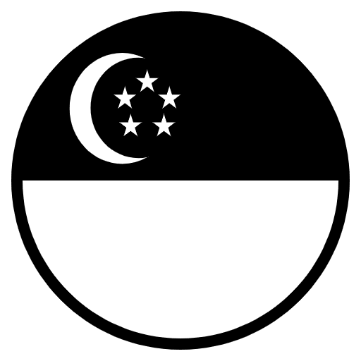 Flag Singapore Element from EmojiTwo Black Set