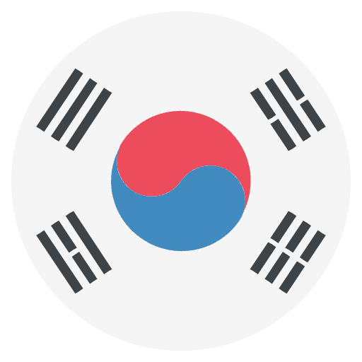 Flag South Korea Emoji from EmojiTwo Colors Set