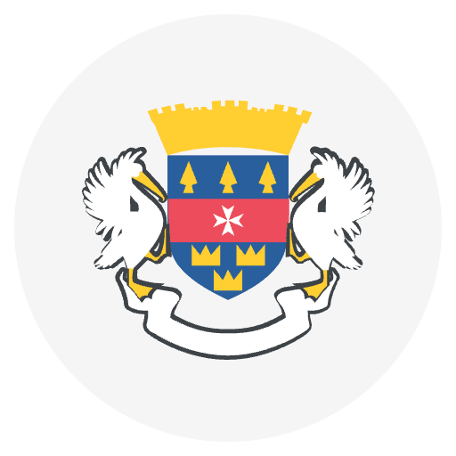 Flag St. Barthélemy Element from EmojiTwo Colors Set
