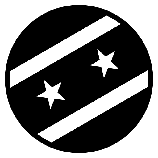 Flag St. Kitts & Nevis Element from EmojiTwo Black Set