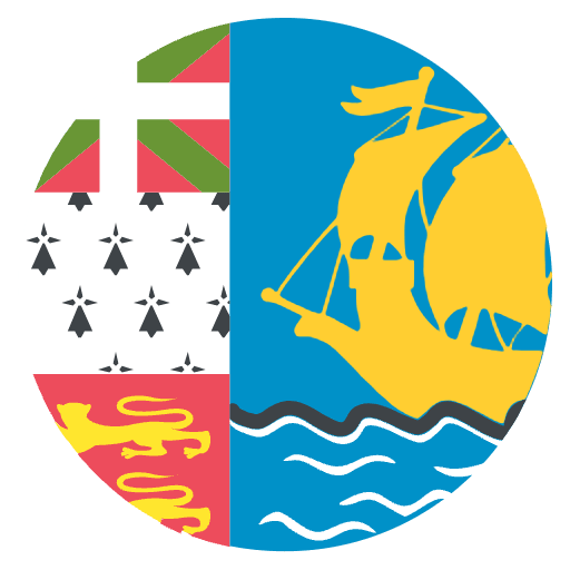 Flag St. Pierre & Miquelon Emoji from EmojiTwo Colors Set