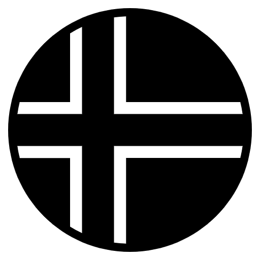 Flag Svalbard & Jan Mayen Emoji from EmojiTwo Black Set