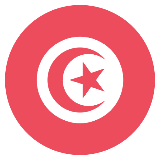 Flag Tunisia Emoji from EmojiTwo Colors Set