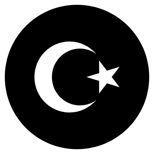 Flag Turkey Emoji from EmojiTwo Black Set