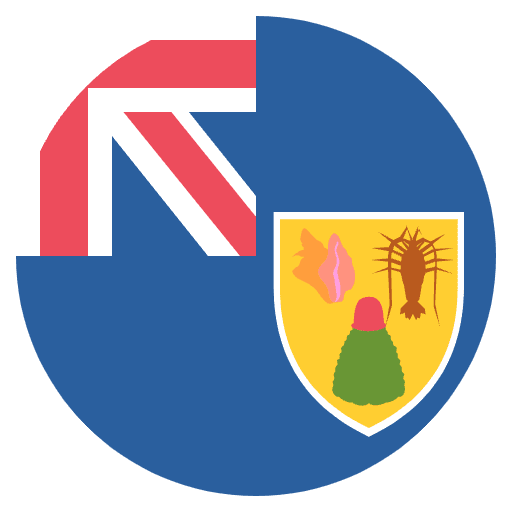 Flag Turks & Caicos Islands Emoji from EmojiTwo Colors Set