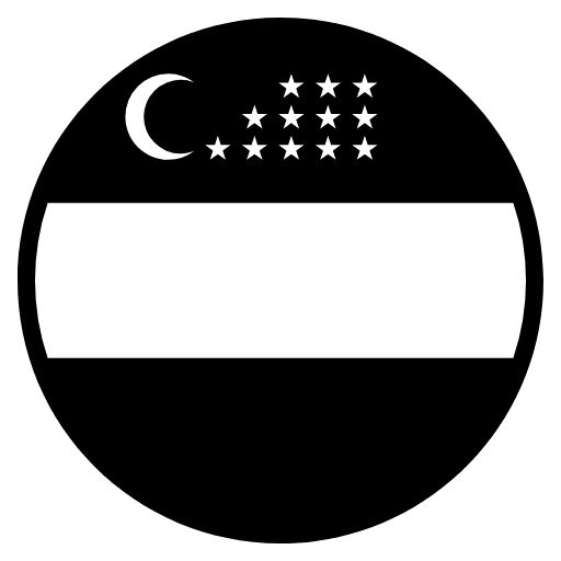 Flag Uzbekistan Element from EmojiTwo Black Set