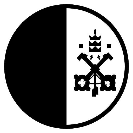 Flag Vatican City Emoji from EmojiTwo Black Set
