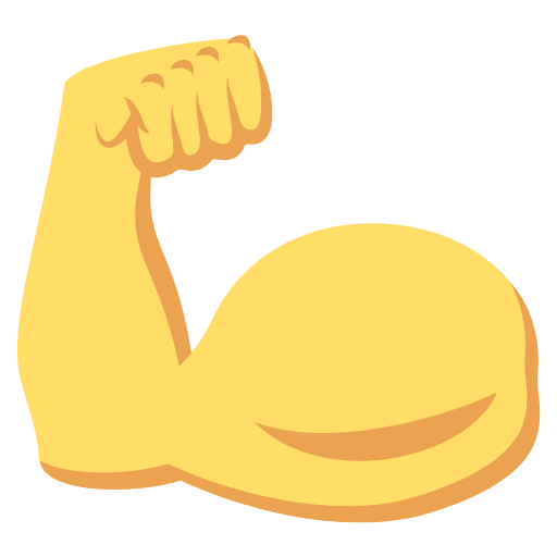 Flexed Biceps Emoji from EmojiTwo Colors Set