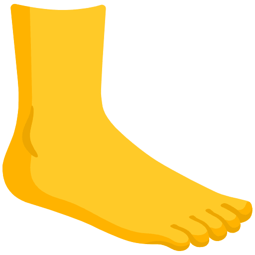 Foot Emoji from Noto Emoji Set