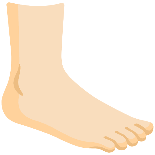 Foot Light Skin Tone Emoji from Noto Emoji Set