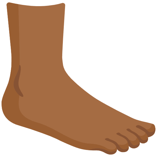 Foot Medium Dark Skin Tone Emoji from Noto Emoji Set