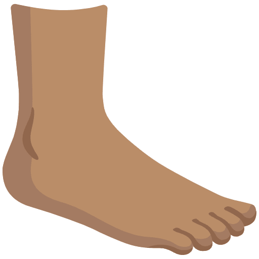 Foot Medium Skin Tone Emoji from Noto Emoji Set