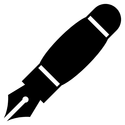 Fountain Pen Emoji from EmojiTwo Black Set