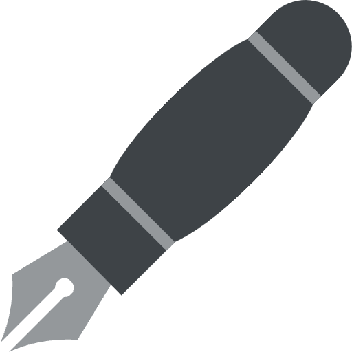 Fountain Pen Emoji from EmojiTwo Colors Set