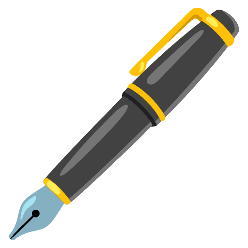 Fountain Pen Emoji from Noto Emoji Set
