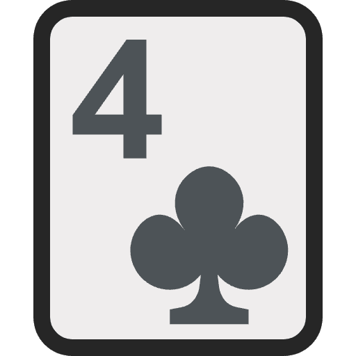Four Of Clubs Emoji from EmojiTwo Colors Set