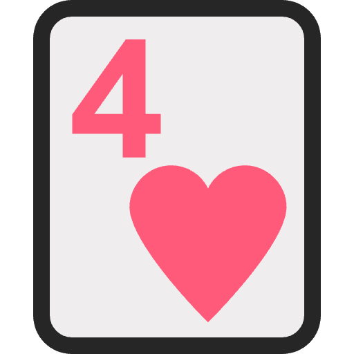 Four Of Hearts Element from EmojiTwo Colors Set