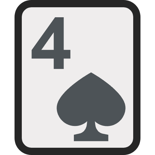 Four Of Spades Element from EmojiTwo Colors Set