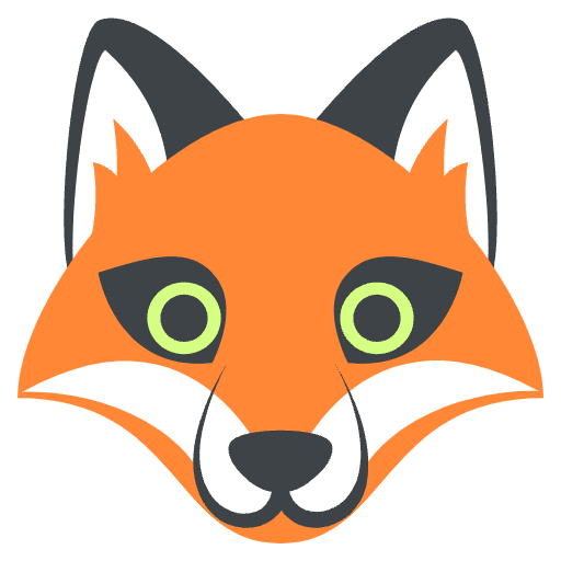 Fox Emoji from EmojiTwo Colors Set