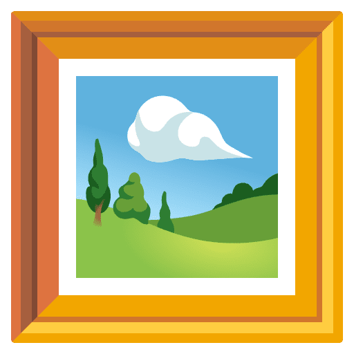 Framed Picture Element from Noto Emojis Set