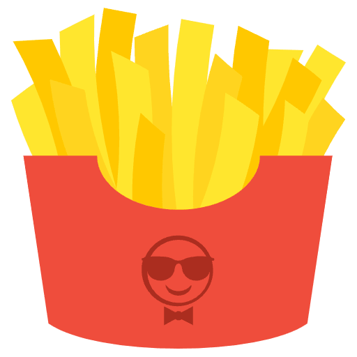 French Fries Emoji from EmojiTwo Colors Set