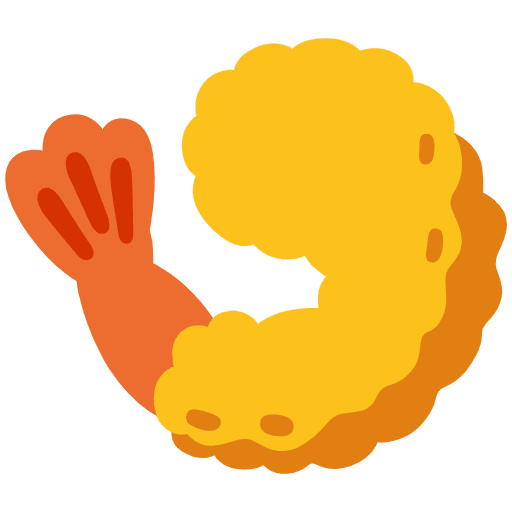 Fried Shrimp Emoji from Noto Emoji Set